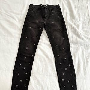 Abercrombie High Waisted Star Jeans